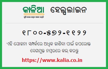 Kalia Scheme Helpline Application Form Yojana List 2020 2021