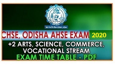 CHSE Odisha Orissa +2 Arts, Science, Commerce Exam 2024 Time Table & Result
